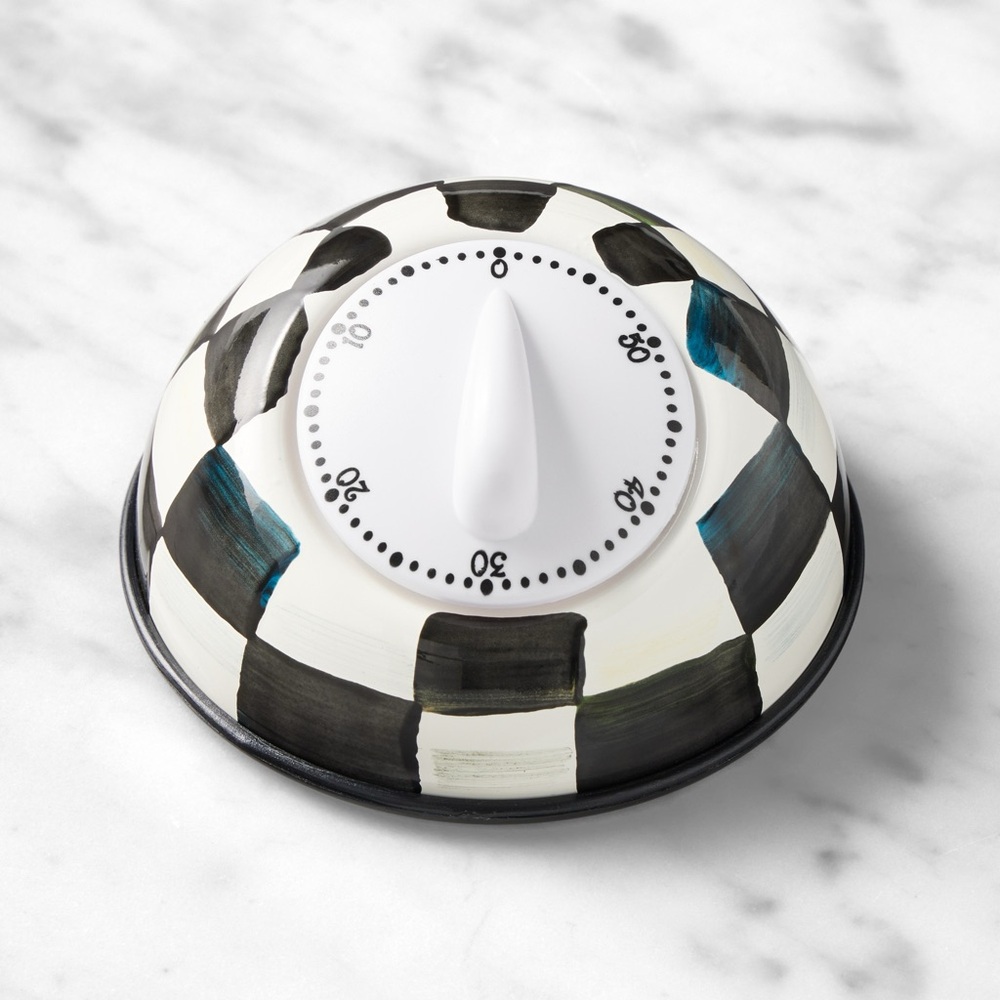 NIB Mackenzie-Childs Courtly Check Kitchen Timer